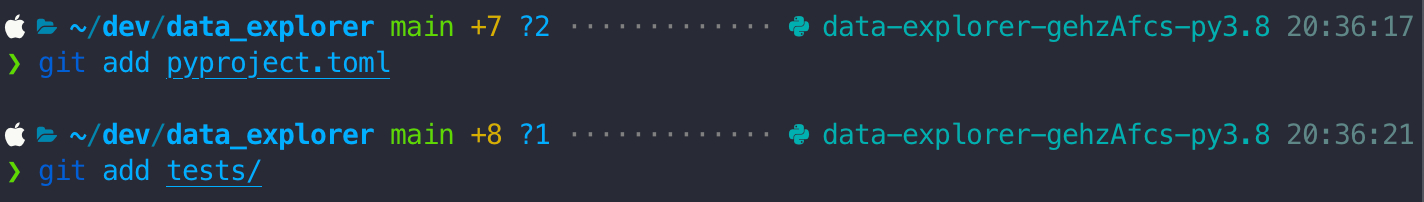 Completed terminal example